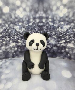 פיסול תלת מימד דב פנדה מבצק סוכר אכיל