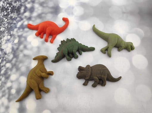 קישוטים לעוגה הטבעות דינוזאורים מבצק סוכר אכיל